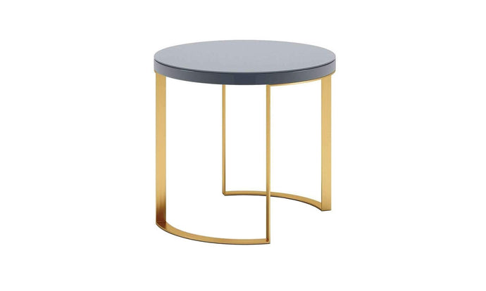 Distinctify Lunato Side Table - Grey Lacquer