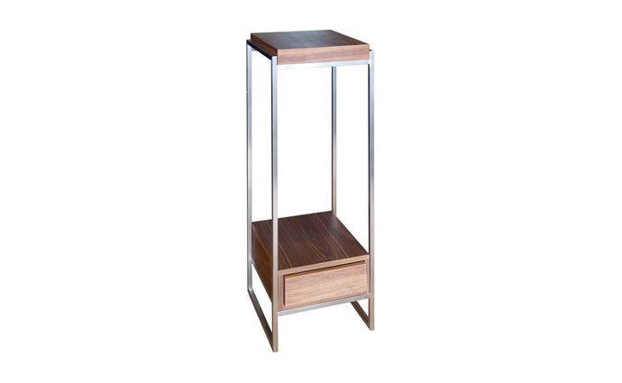 Distinctify Scatola Pedestal Natural Walnut